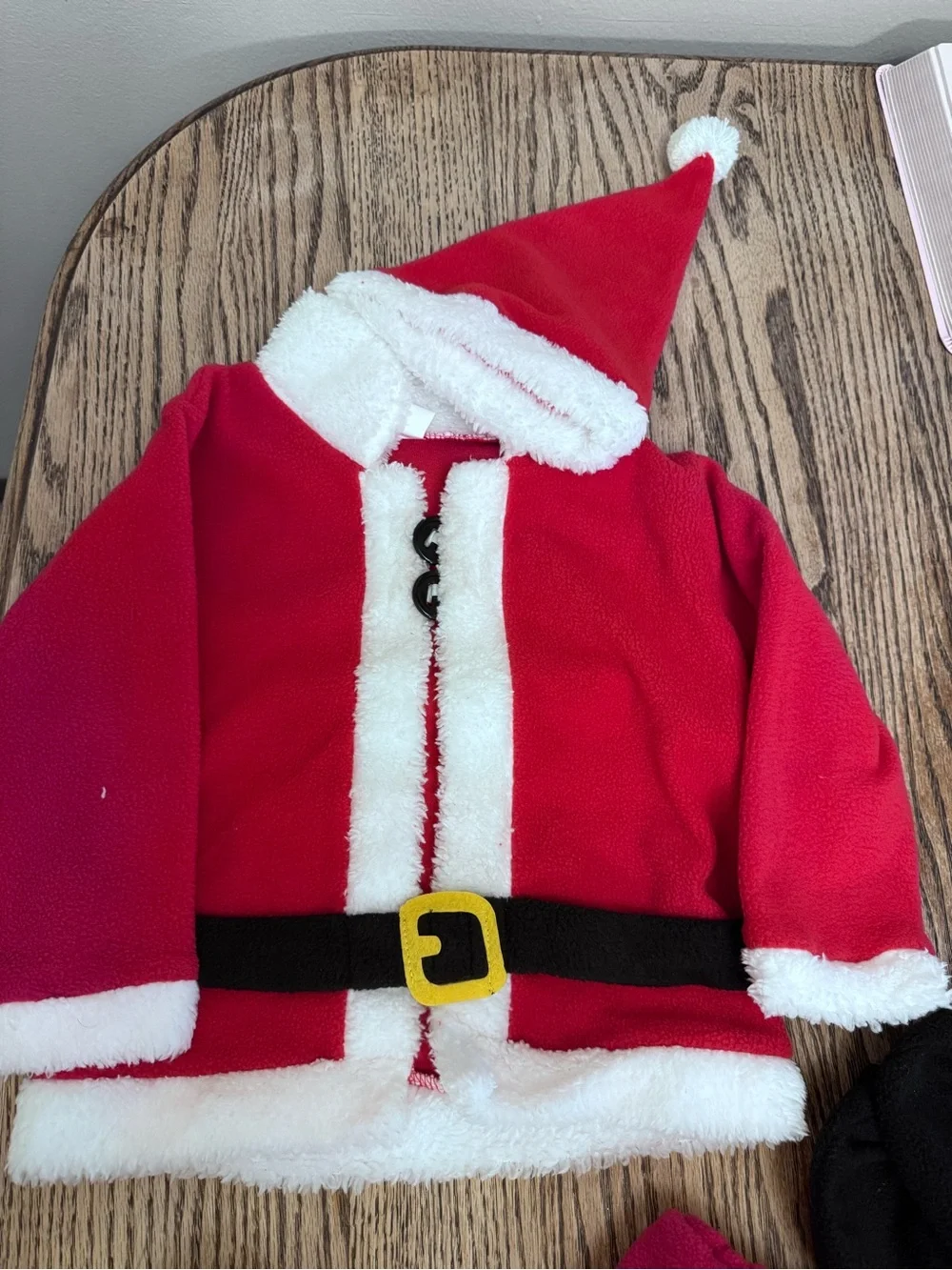 Kids Red Santa Suit Costume with Hat and Boot Covers 6-9M